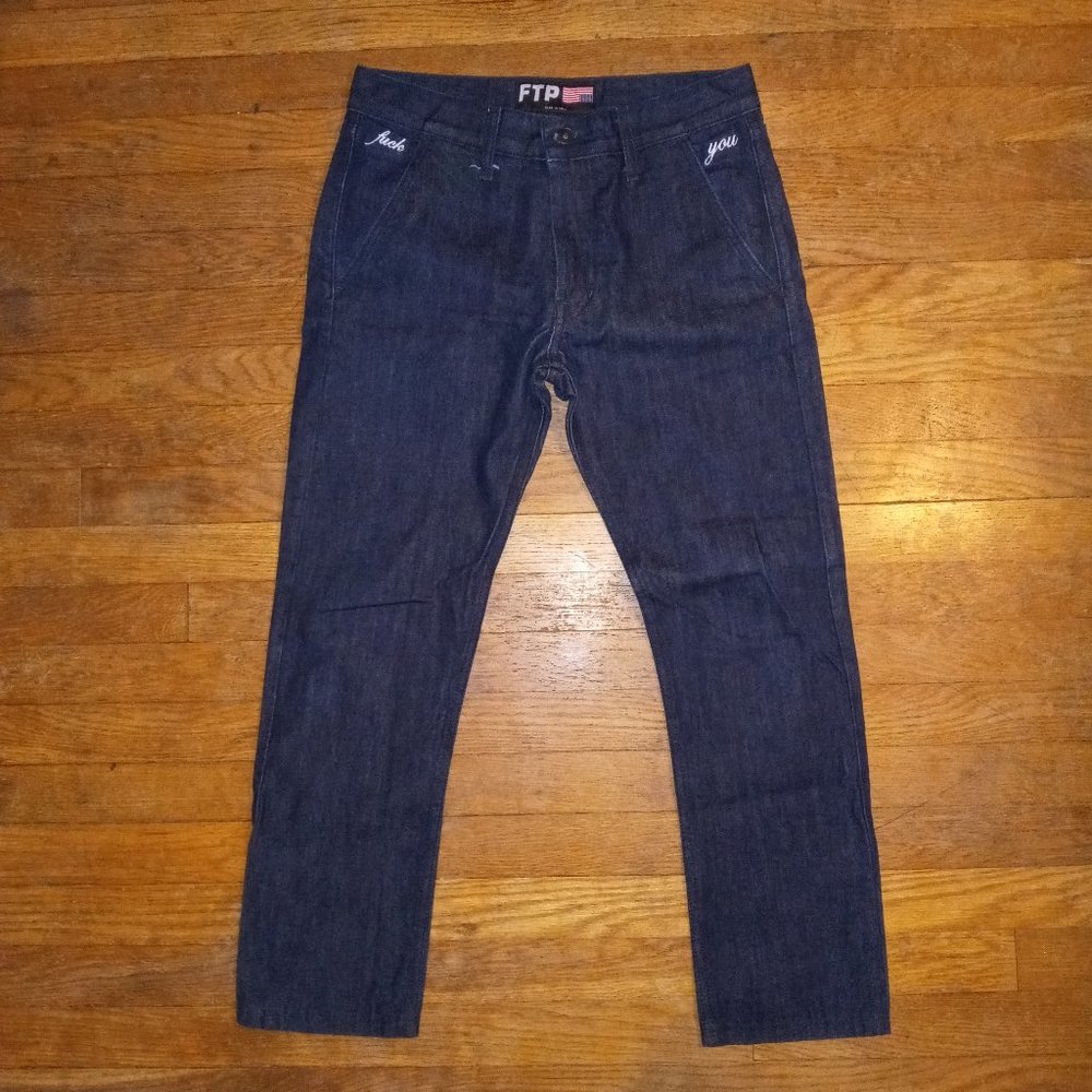 FTP Fuck You Raw Denim Jeans Size 30